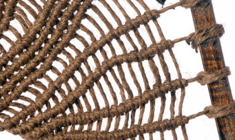 Island II – Ash, birch, tar, leather, tarred marlin rope – 137 x 137 x 137 cm – 2018 – CU4